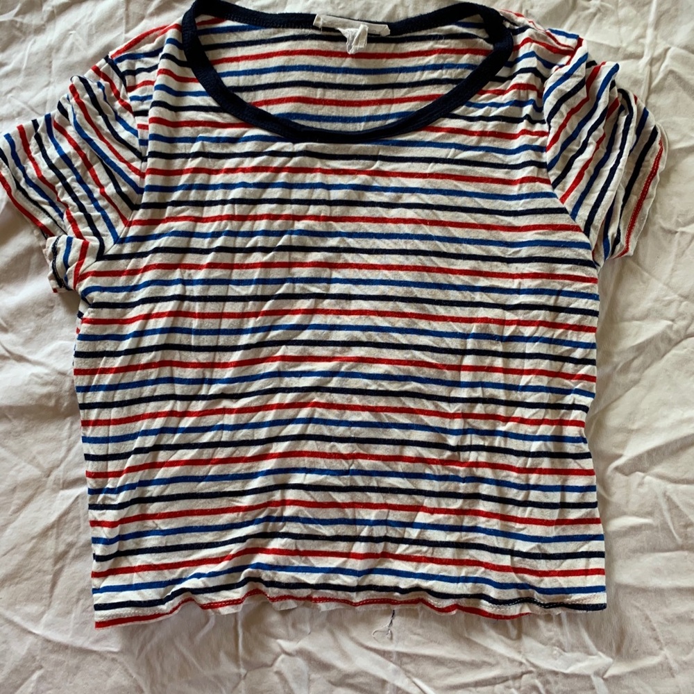 Caution to the Wind Red White and Blue T-Shirt